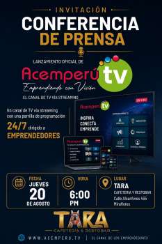 Conferencia de Prensa ACEMPERU